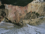 Winter view of the Yellowstone River canyon Lámina fotográfica Winter view of the Yellowstone River canyon Lámina fotográfica