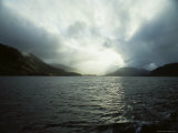 Sun Tries to Break Through the Clouds at Queen Charlotte Island Photographic Print