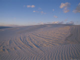 A View of the Endless White Dunes of White Sands, New Mexico Photographie