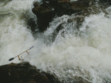 A Kayaker Braves the Green River Rapids Photographic Print