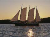 A Ship Cuts Through the Waters of Lake Superior Photographic Print