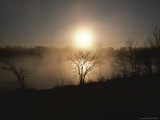 Twilight View of Fog over the Tennessee River Photographic Print by Sam Abell