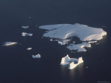 Aerial View of an Iceberg off the Coast of the Antarctic Peninsula Photographic Print