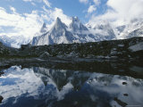 A View of the Fathi and Other Peaks Reflected in a Pond Photographic Print by Jimmy Chin