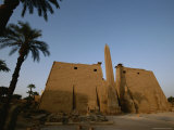 A View of the Exterior of a Temple at Luxor Photographic Print