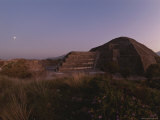 Full Moon over the Pyramid of the Moon at Daybreak Photographic Print by Kenneth Garrett
