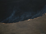 Aerial View of a Prairie Fire Photographic Print by Sam Abell