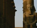 Statue of Ramses Ii in the Luxor Temple Complex Photographic Print by Kenneth Garrett