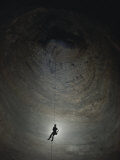 Fantastic Pit, 510 Feet Deep, the Deepest Natural Shaft in the U.S. Photographic Print by Michael Nichols