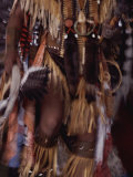 A member of the Blackfoot tribe performs the traditional Fancy Dance Lámina fotográfica