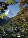Zermatt Village with the Matterhorn in the Background Photographie