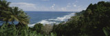 An Elevated View of the Shore of the Windward Side of St. Vincent Photographic Print by Michael Melford