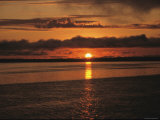 A Sunset on the Rio Negro in Brazil Photographie