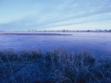 The Platte River in central Nebraska Lámina fotográfica