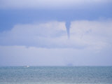 View of a Waterspout Rising into a Cloud Photographic Print