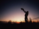 A Sioux Medicine Man Offers a Ritual Prayer to the Buffalo Photographie