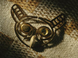 A Gold Owl Nose Ornament was One of Five Pieces Found in the Tomb Occupants Mouth Photographic Print by Kenneth Garrett