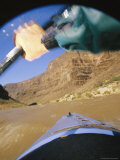 Cliffs Viewed Between the Outstretched Arm of a Kayaker and the Bow Photographic Print