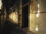 A View of a Decaying Hallway on Ellis Island Photographic Print