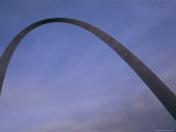 Skyward View of the Gateway Arch at Dusk Photographic Print