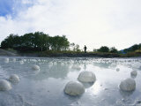 Gaseous Bubbles on the Surface of a Hot Spring on the Uzon Caldera Photographic Print