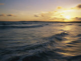 Waves at Sunset on Shella Beach Photographie
