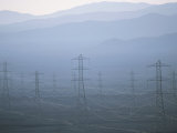 Power Lines Transport Electricity across the Atacama Desert Photographic Print by Joel Sartore