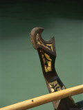 Close View of an Ornate Gondola Forkula, Or Oar Lock Photographic Print