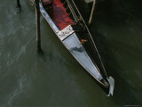 Birds-Eye-View of the Bow of a Docked Gondola Photographic Print