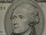 Portrait of Alexander Hamilton on the Ten Dollar Bill Photographie