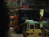 Public and Private Buses for Commuters in Central Photographic Print