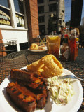 Plate of Ribs and Rings at Famous Sonny Bryans Smokehouse Photographic Print