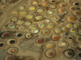 Aerial View of Multi-Colored Dyeing Pits Photographic Print