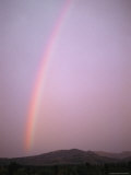 Rainbow Glows at Sunset Photographic Print