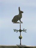 A Rabbit-Shaped Weather Vane Atop a Roof Photographic Print by Darlyne A. Murawski