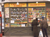Snacks and Drinks are Sold from a Kiosk on Nevsky Prospect Photographic Print by Richard Nowitz