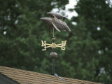 A Mother and Baby Humpback Whale Weather Vane on a Roof Top Photographic Print by Darlyne A. Murawski