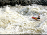 Whitewater Kayaker in Big Rapids on the Potomac River Photographic Print by Skip Brown