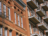 Balconies Dot the Side of a Building in Milwaukees Third Ward Photographic Print