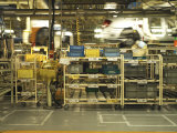 Hybrid Cars on an Assembly Line at a Plant in Japan Photographic Print