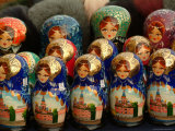 Nesting Dolls are Sold in a Gift Shop Photographic Print
