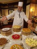 Middle Eastern Desserts Served in a Hotel Dining Room Photographic Print by Richard Nowitz