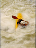Whitewater Blur of a Kayaker Cartwheeling in the Waves of the Potomac Photographic Print by Skip Brown