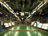 Auto Assembly Line with Hybrid Cars Overhead Photographic Print by Justin Guariglia