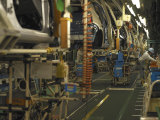 Assembly Line at a Hybrid Car Plant Photographic Print by Justin Guariglia
