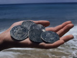 A Handful of Old Coins from the Wreck of the Slotter Hooge Photographic Print