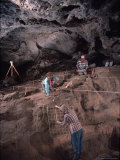 Archeologists Examine Possibly the Earliest Known Human Remains in a Cave Photographic Print by Ira Block