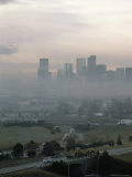 An Aerial View of Smog in Denver Photographie