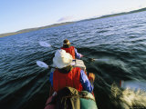 Kayakers in Drysuits Paddle Across Mingo Lake Photographic Print by John Dunn/Arctic Light