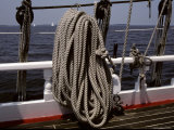 Ropes and Rigging on a Windjammer Sailing Ship Photographic Print by Stephen St. John